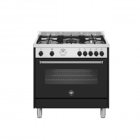 La Germania AMN96 5 G NE T Φούρνος Ηλεκτρικός με εστίες αερίου 90 cm Μαύρο